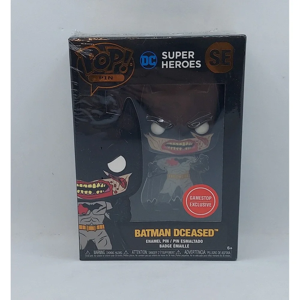Gamestop Exclusive Pop! DCeased Bloody Batman Enamel Pin